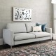 Fabry Grey Linen Sofa