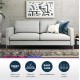 Fabry Grey Linen Sofa