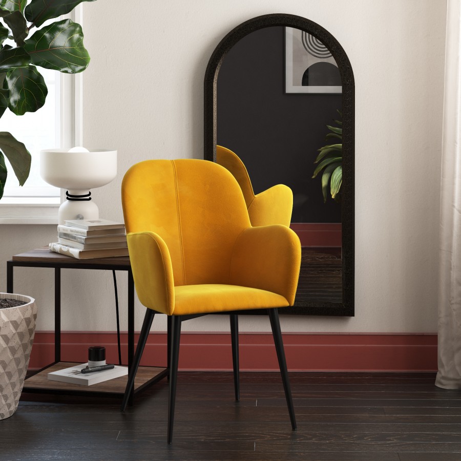 Fitz Velvet Accent Chair