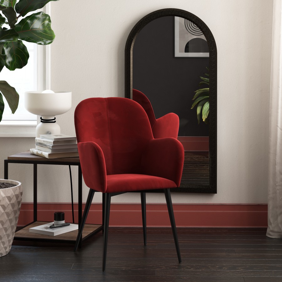 Fitz Velvet Accent Chair