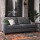 Luke Grey Linen Sofa