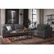 Luke Grey Linen Sofa