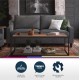 Luke Grey Linen Sofa