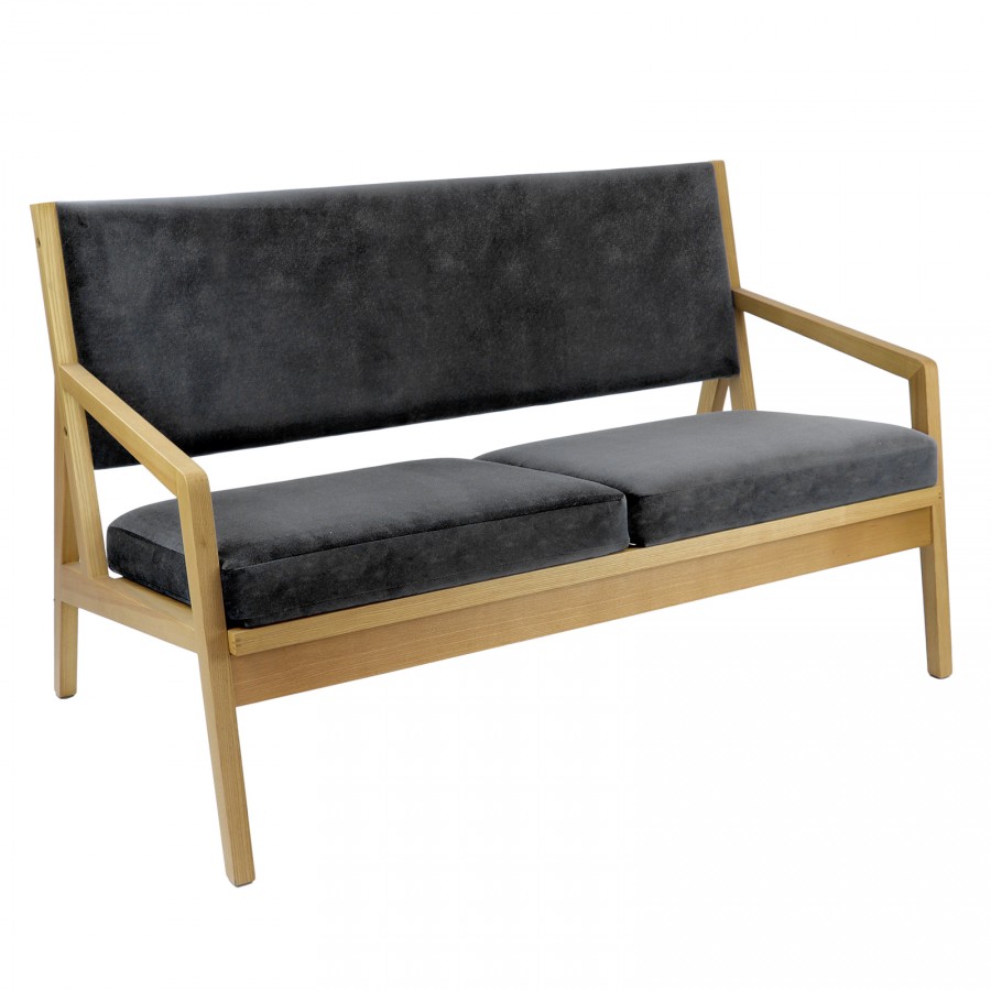 Hanna Wooden Framed Two Seater Sofa