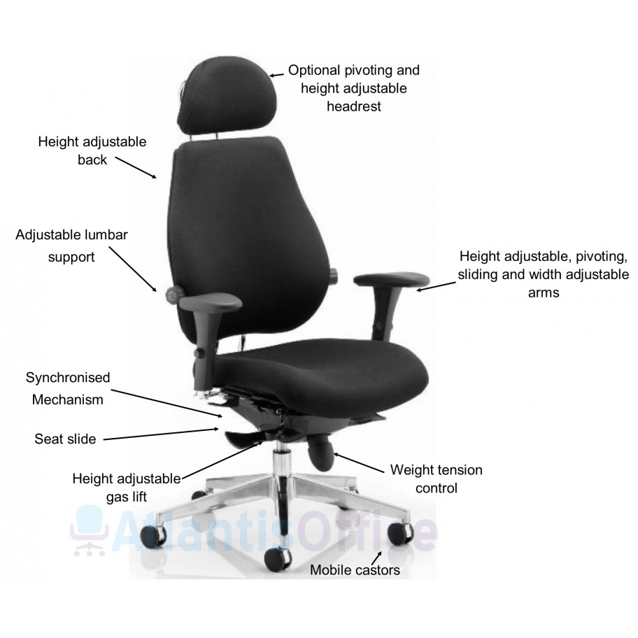 Atlantis Plus Ultimate Fabric Posture Chair