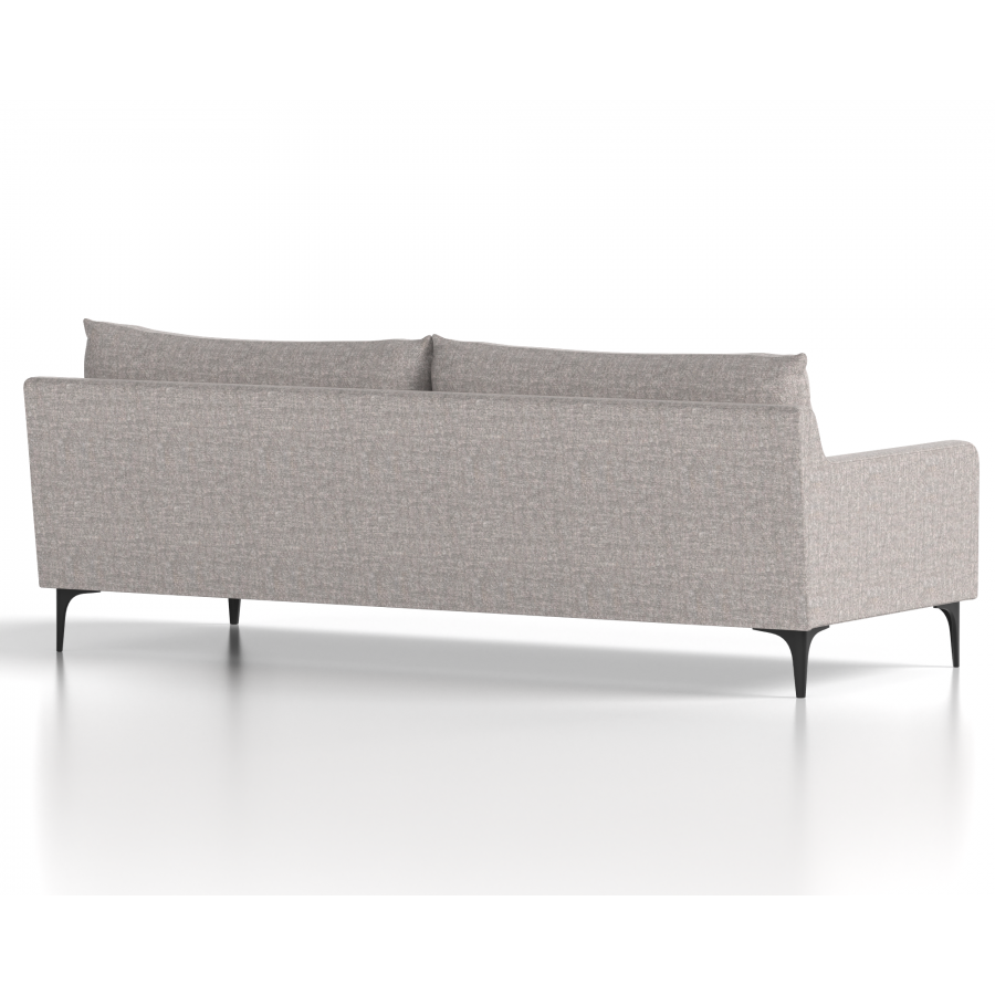 Emmy Grey Cushioned 3 Seater Sofa