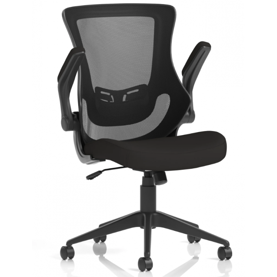 Orbit Fold Away Arms Operator Mesh Chair 