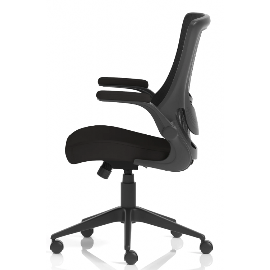 Orbit Fold Away Arms Operator Mesh Chair 