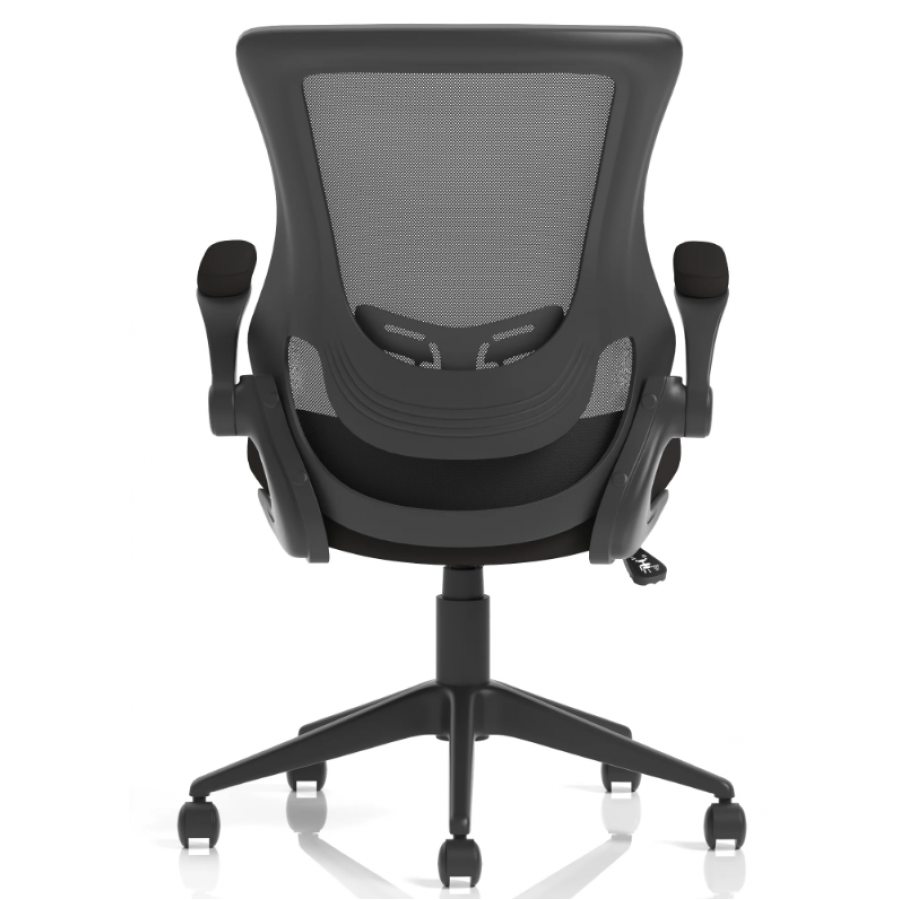 Orbit Fold Away Arms Operator Mesh Chair 