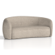 Phoebe Cream Curved Sofa