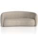 Phoebe Cream Curved Sofa