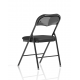 Sicily Black Polyurethane Folding Chair