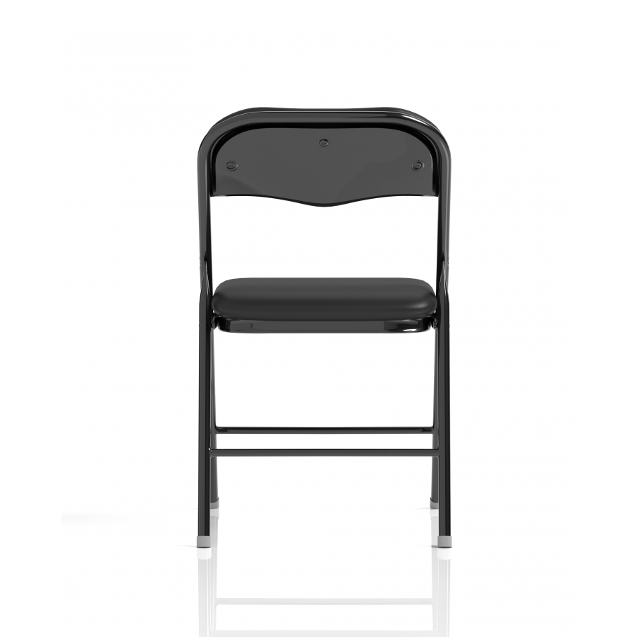 Sicily Black Polyurethane Folding Chair