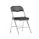 Sicily Black Polyurethane Folding Chair