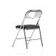 Sicily Black Polyurethane Folding Chair