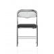 Sicily Black Polyurethane Folding Chair