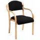 Galston Wooden Frame Stackable Arm Chair