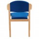 Galston Wooden Frame Stackable Arm Chair