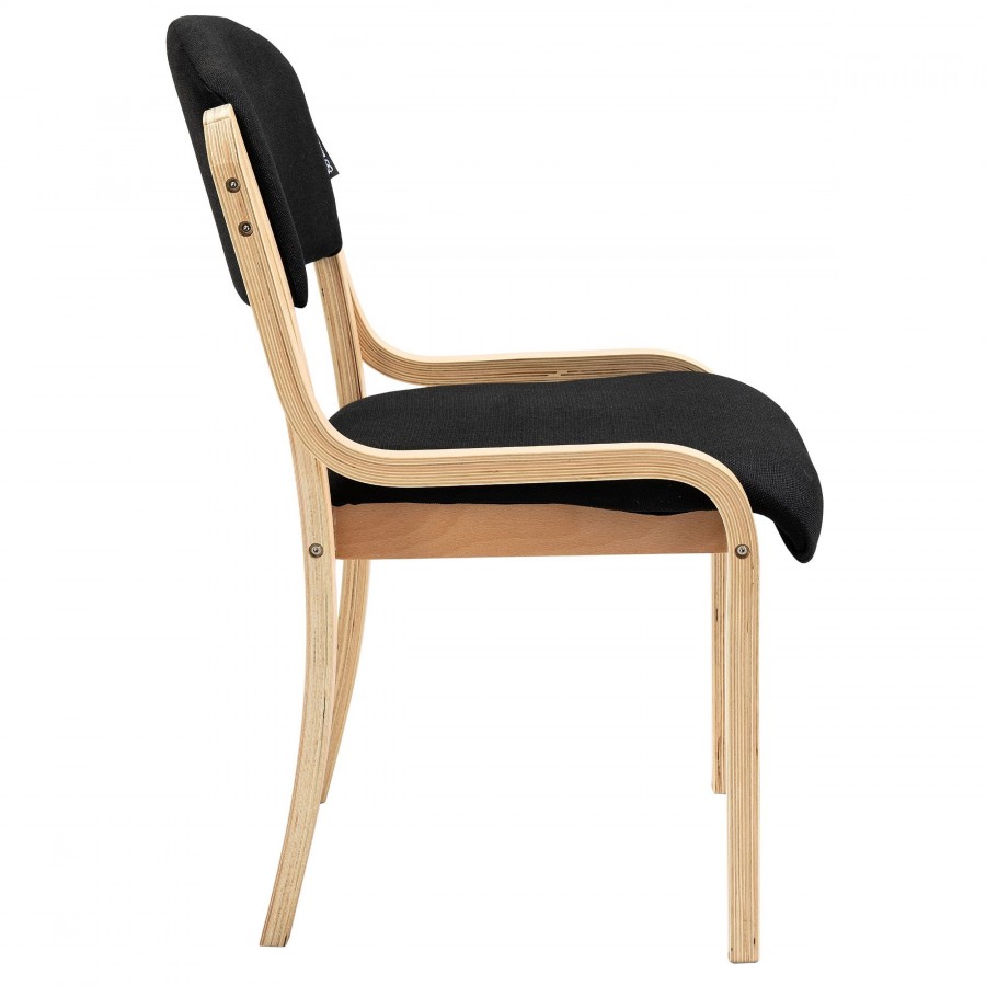 Galston Wooden Frame Stackable Side Chair