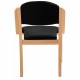 Galston Wooden Frame Stackable Side Chair